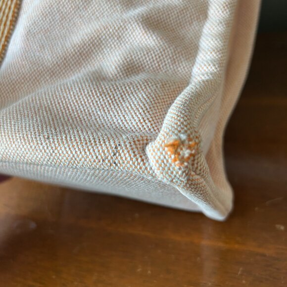 Hermès Toile Canvas Herline Tote MM in Peach - Picture 10 of 12